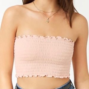 Forever 21 Smocked Tube Top